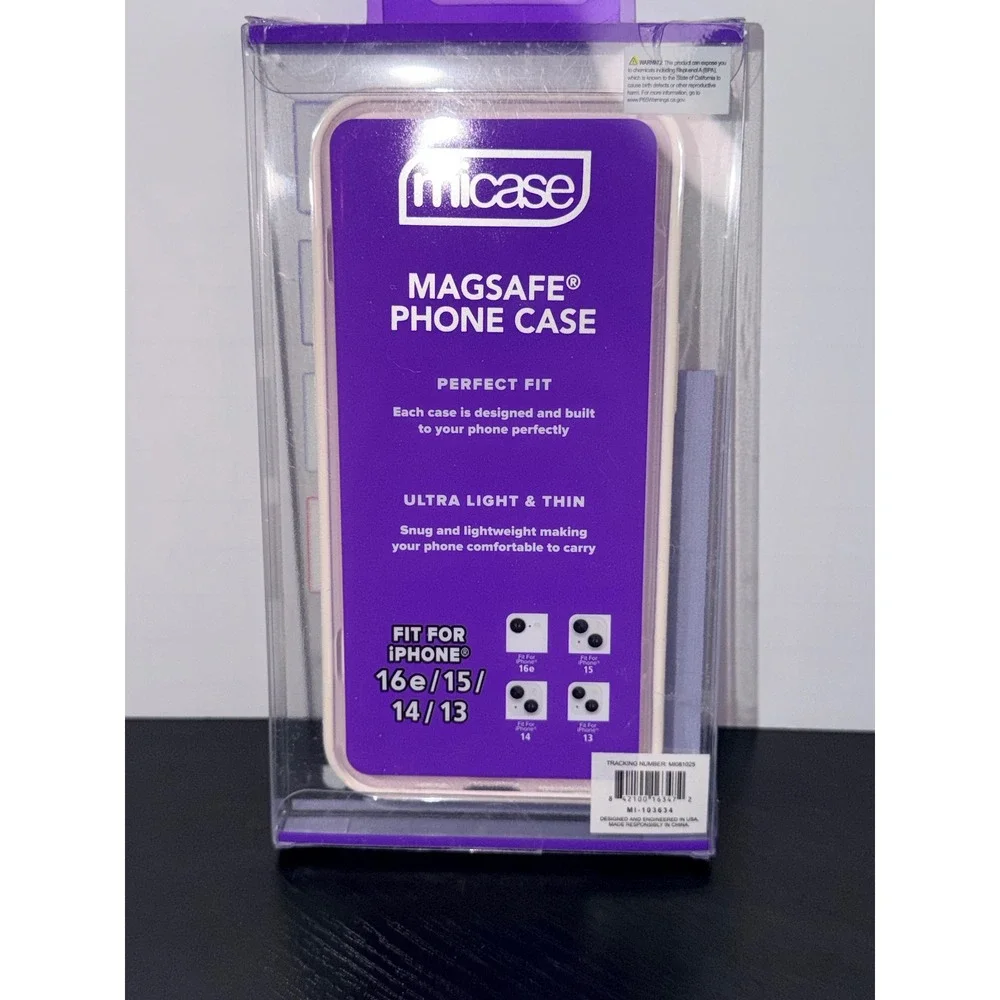 Micase Cream Silicone MagSafe Phone Case for iPhone 16e 15 14 13  NEW